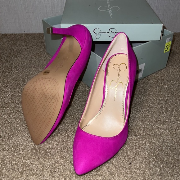 Jessica Simpson heels in twilight magenta - Picture 3 of 9